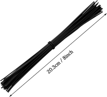 8 Inch Reusable Cable Ties Wire Twist Ties Garden Twine for Plastic Bags Electronics Cords Organizing Gardening Vines Climbing Plants Halloween Christmas Holiday Decors Crafts, 200PCS, Blue