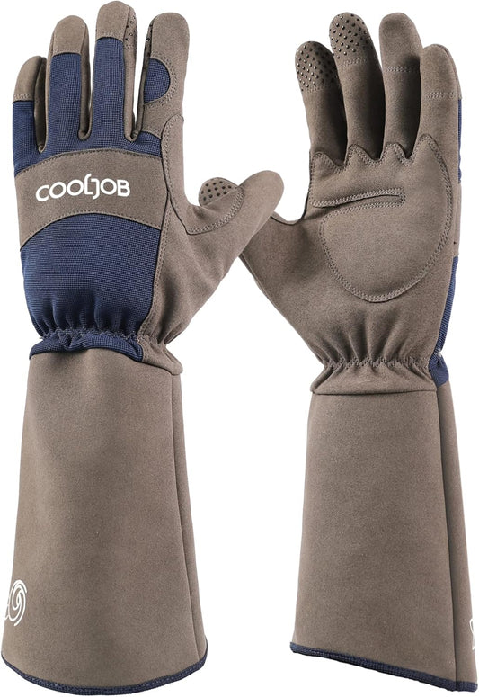 Thorn Proof Rose Pruning Garden Gloves for Men, Long Sleeve Large