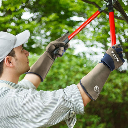 Thorn Proof Rose Pruning Garden Gloves for Men, Long Sleeve Large