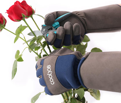 Thorn Proof Rose Pruning Garden Gloves for Men, Long Sleeve Large