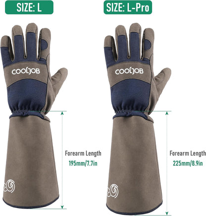 Thorn Proof Rose Pruning Garden Gloves for Men, Long Sleeve Large