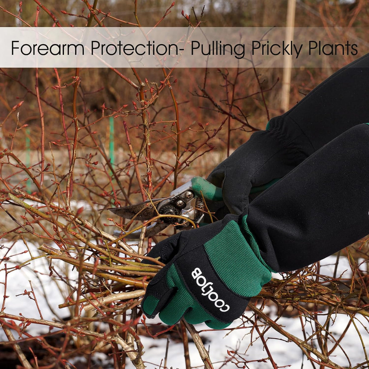 Thorn Proof Rose Pruning Garden Gloves for Men, Long Sleeve Large