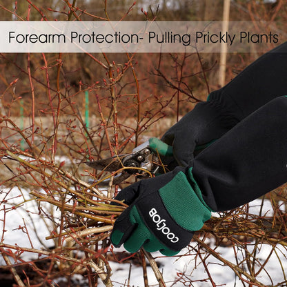 Thorn Proof Rose Pruning Garden Gloves for Men, Long Sleeve Large