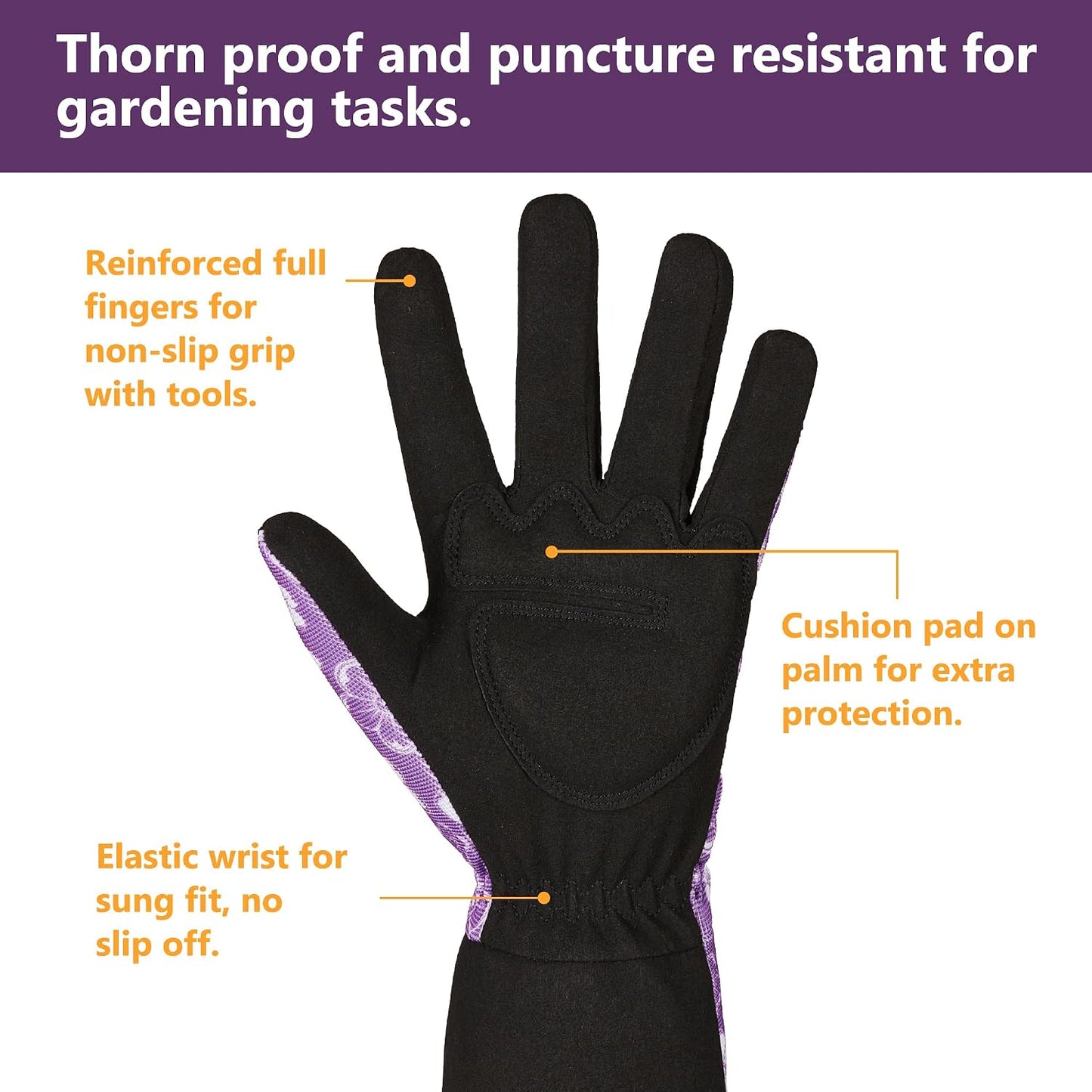 Thorn Proof Rose Pruning Garden Gloves for Men, Long Sleeve Large