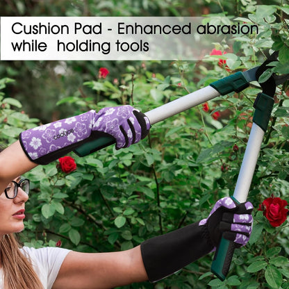 Thorn Proof Rose Pruning Garden Gloves for Men, Long Sleeve Large