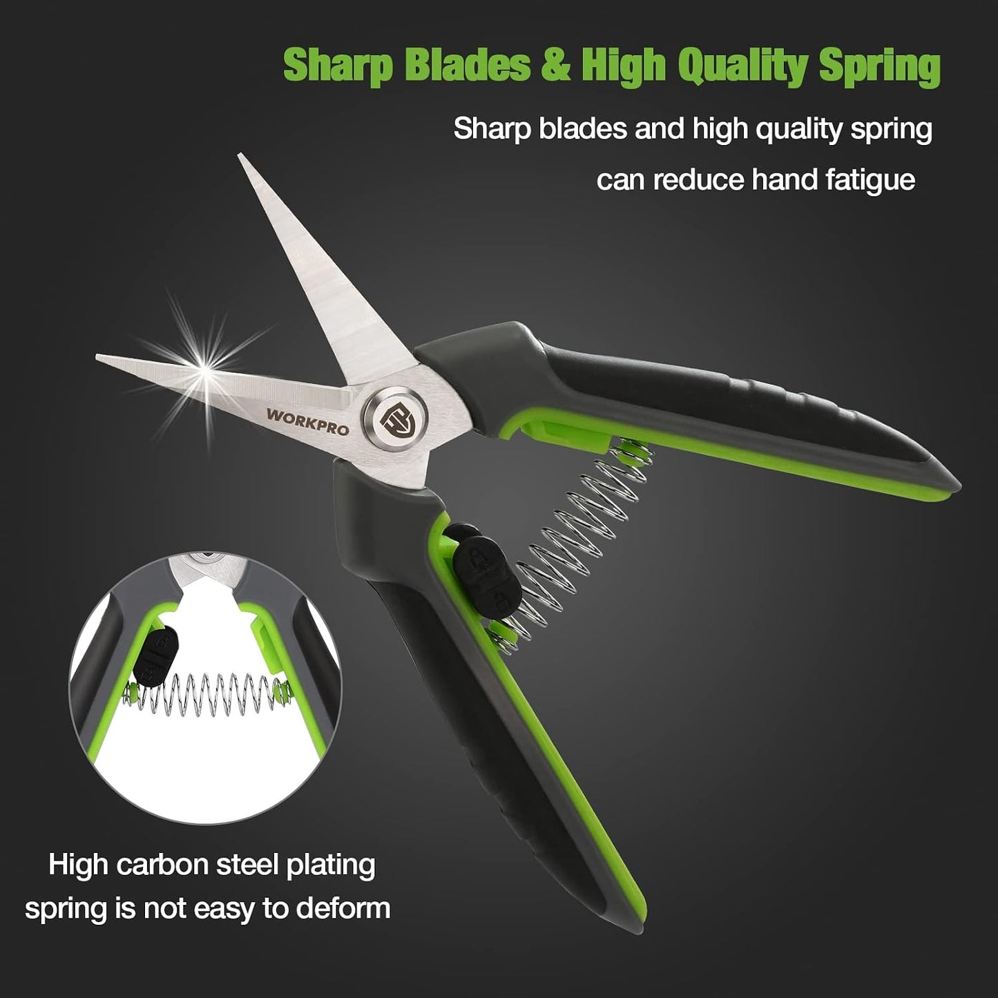 2 Pack Garden Pruning Shears, 6.5" Small Hand Pruners with Sheath