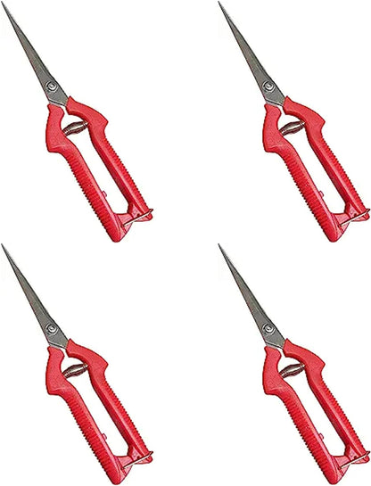Extra Long Stainless Steel Pruner Pruning Shears Clippers Snips – Sharp Bonsai Cutter Plant Trimming Scissors – Straight Blade Garden Scissors Tool – Great for Roses Flowers Herbs Fruits