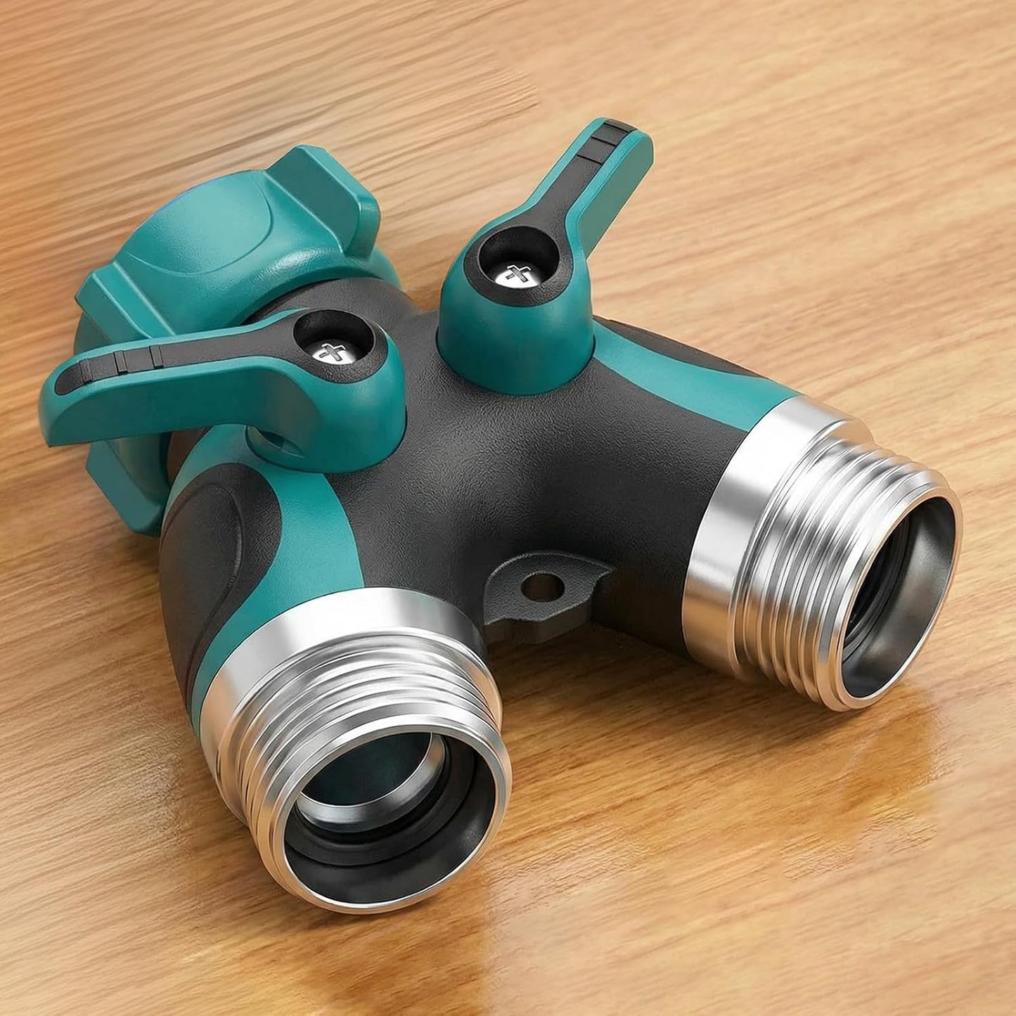 NATVIC 2 Way Hose Splitter, Heavy Duty 3/4 Inch Y Connector