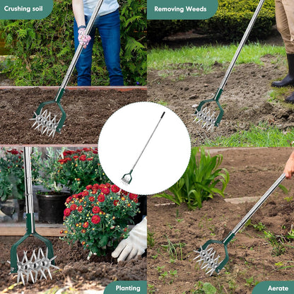 Rotary Cultivator Garden Tool with Durable Aluminum Gears