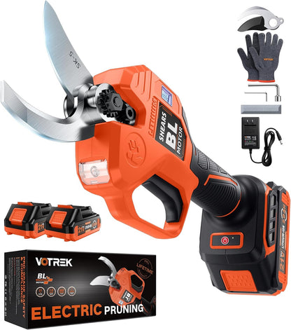 Effort-Saving Electric Pruning Shears, Power Cuts 1.6" Branches