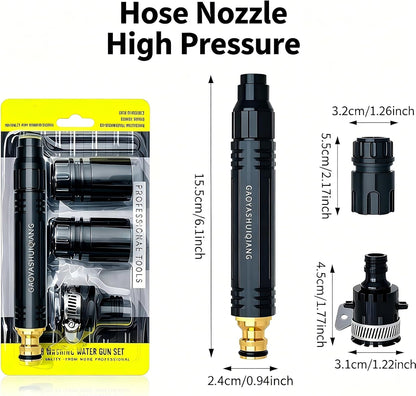 Car Washing Water Gun Set,Washing Water Gun Set,High Pressure Hose Nozzle,Multi Function Lawn & Garden Watering Sprayer,Heavy Duty Garden Hose Nozzle,Spray Nozzles for Cleaning Yard Pets Car