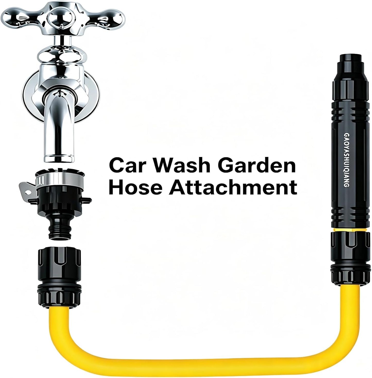 Car Washing Water Gun Set,Washing Water Gun Set,High Pressure Hose Nozzle,Multi Function Lawn & Garden Watering Sprayer,Heavy Duty Garden Hose Nozzle,Spray Nozzles for Cleaning Yard Pets Car