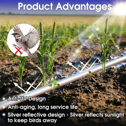 1640FT 5/8" Drip Irrigation Tape - 8 Mil 0.5 GPH 6" Spacing