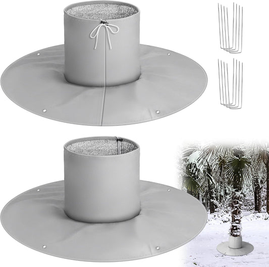 2Pcs Palm Tree Root Protectors, 3-Layer Winter Tree Root Frost Covers