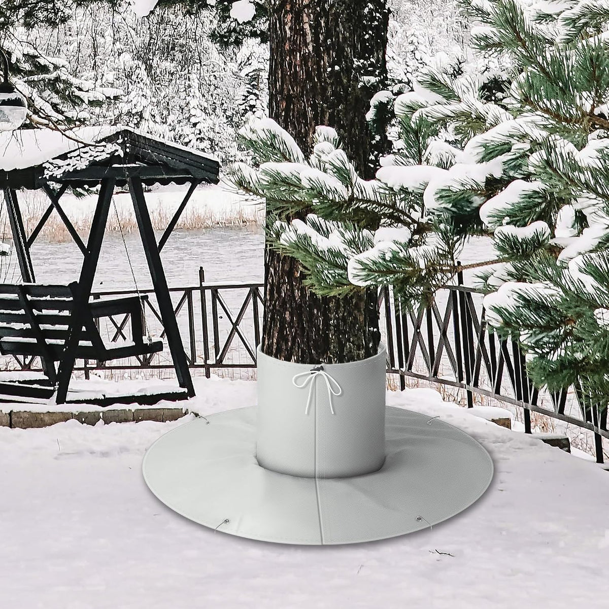 2Pcs Palm Tree Root Protectors, 3-Layer Winter Tree Root Frost Covers