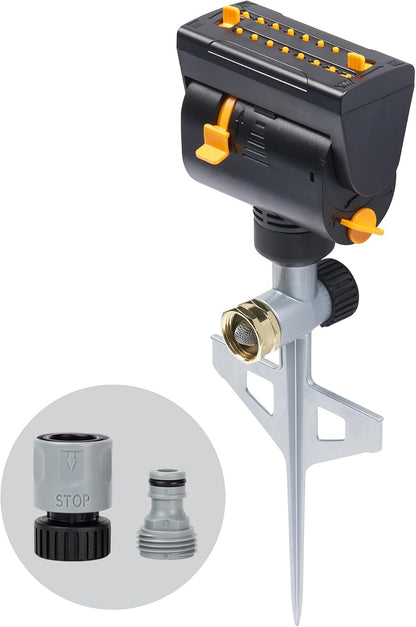 MiniMax Turbo Sprinkler, 4000 Sq Ft: 360°, Flow, Width, Range Adjust