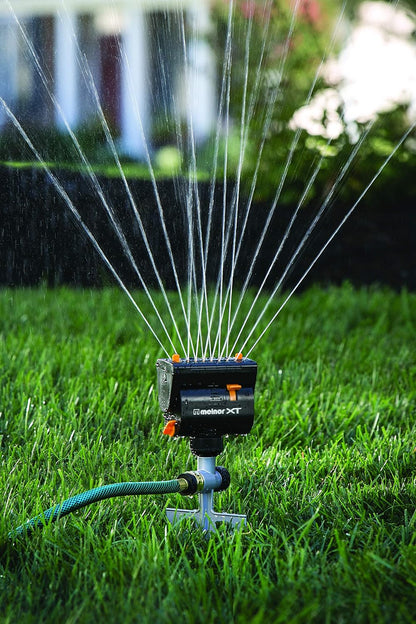 MiniMax Turbo Sprinkler, 4000 Sq Ft: 360°, Flow, Width, Range Adjust