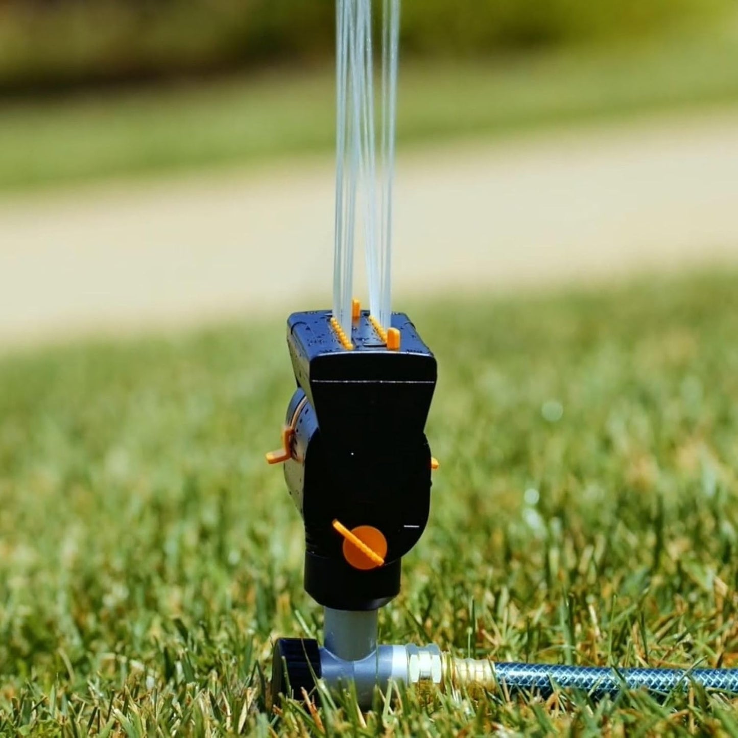 MiniMax Turbo Sprinkler, 4000 Sq Ft: 360°, Flow, Width, Range Adjust