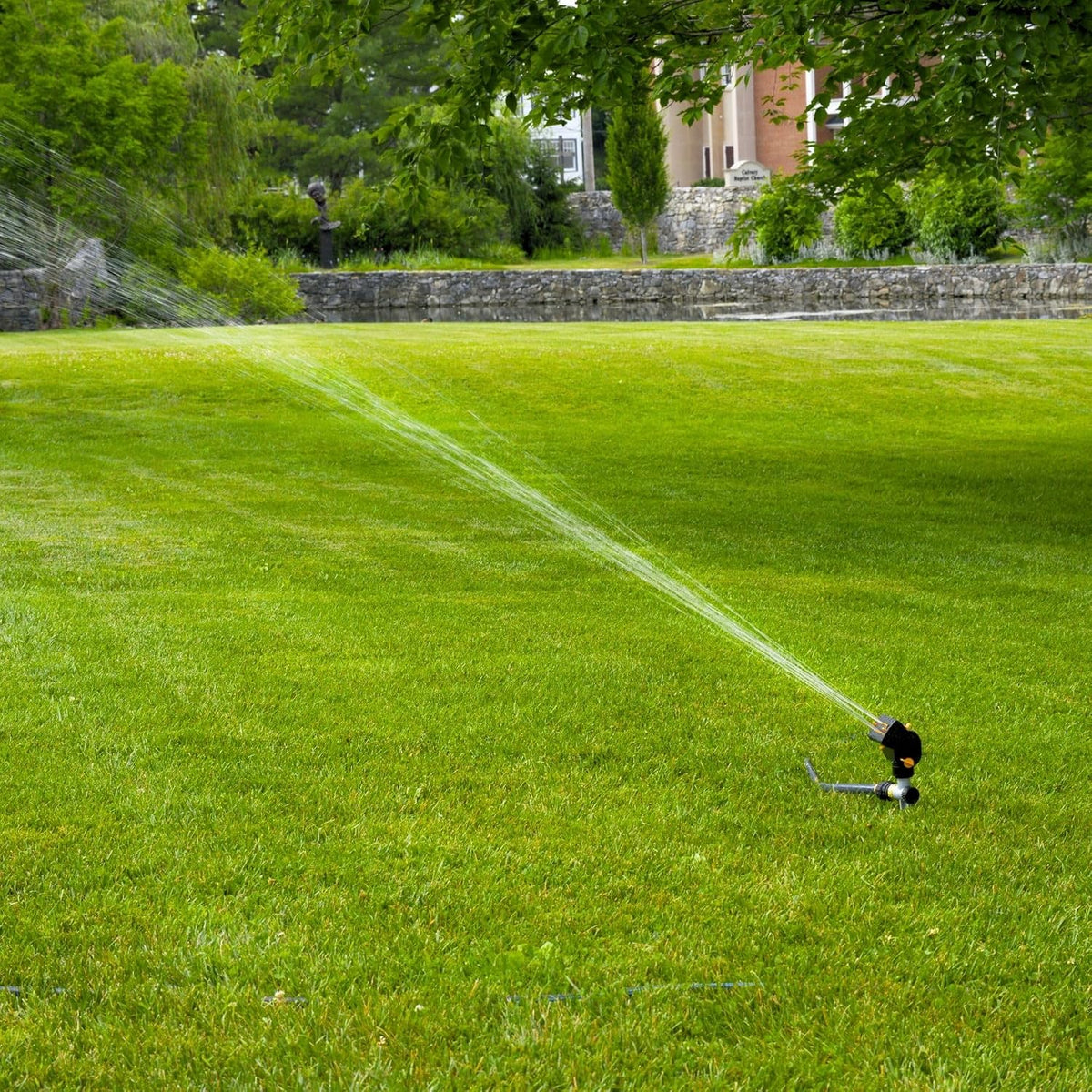 MiniMax Turbo Sprinkler, 4000 Sq Ft: 360°, Flow, Width, Range Adjust