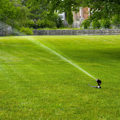 MiniMax Turbo Sprinkler, 4000 Sq Ft: 360°, Flow, Width, Range Adjust
