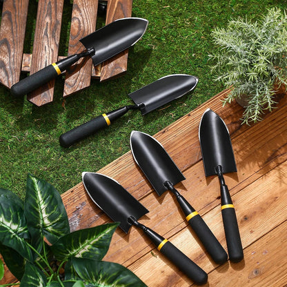 8 Pcs Garden Trowel with Resin Rubberized Handle, Narrow Shovels