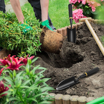 8 Pcs Garden Trowel with Resin Rubberized Handle, Narrow Shovels