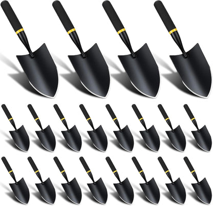 8 Pcs Garden Trowel with Resin Rubberized Handle, Narrow Shovels