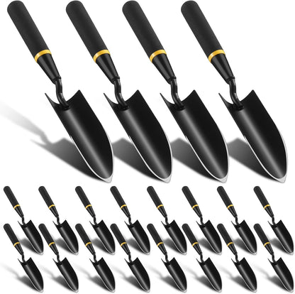 8 Pcs Garden Trowel with Resin Rubberized Handle, Narrow Shovels