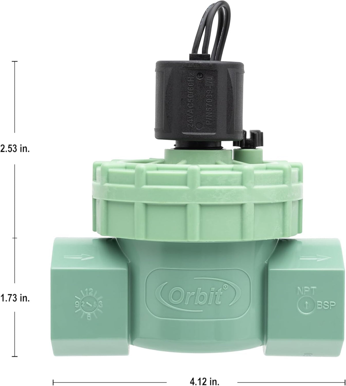 57467 1" MPT Jar Top Automatic Sprinkler Valve