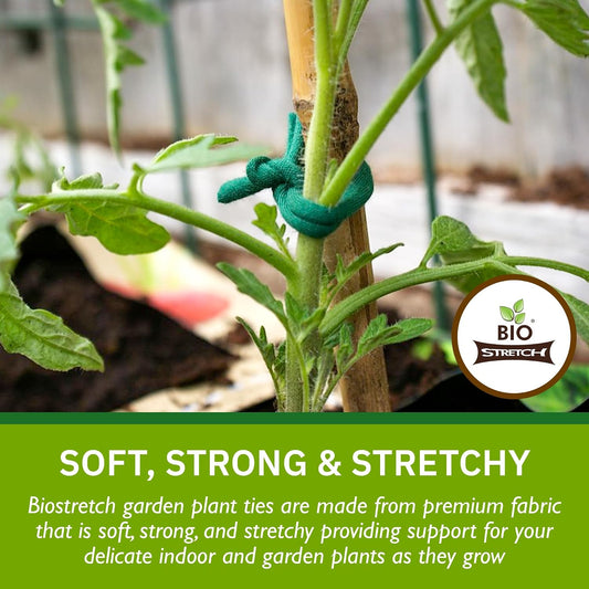 Soft Garden Twine & Plant Ties for Outdoor Plants, 1 Ball Green