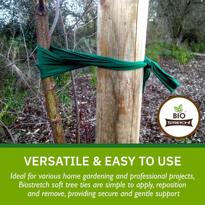Soft Garden Twine & Plant Ties for Outdoor Plants, 1 Ball Green
