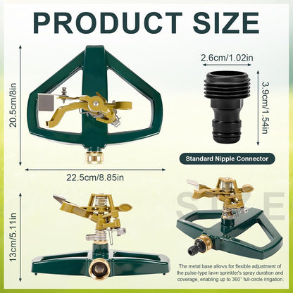 Sprinkler for Yard, Oscillating Lawn Sprinklers Adjustable Covera Model