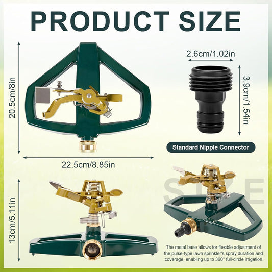Sprinkler for Yard, Oscillating Lawn Sprinklers Adjustable Covera Model