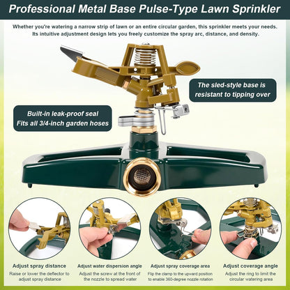 Sprinkler for Yard, Oscillating Lawn Sprinklers Adjustable Covera Model