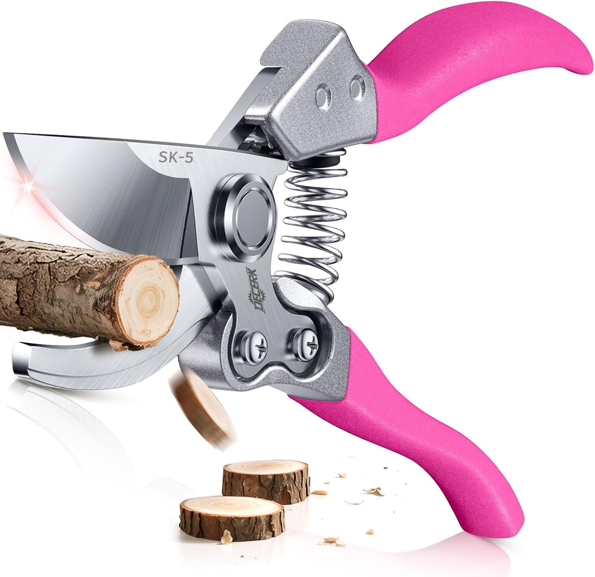 DECERK® 8.5" Professional Pruning Shears, Effortlessly Prunes 3/4" Branches