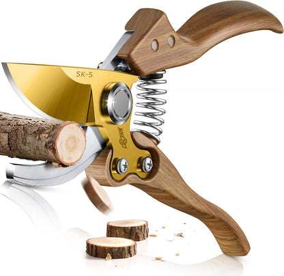 DECERK® 8.5" Professional Pruning Shears, Effortlessly Prunes 3/4" Branches