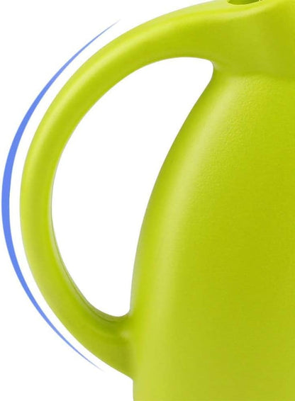 Plastic Watering Can, Elegant Watering Pot, 1/2-Gallon (Green)