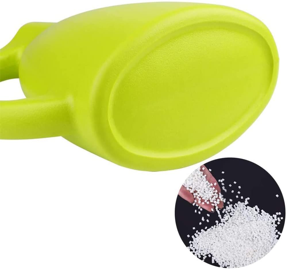 Plastic Watering Can, Elegant Watering Pot, 1/2-Gallon (Green)