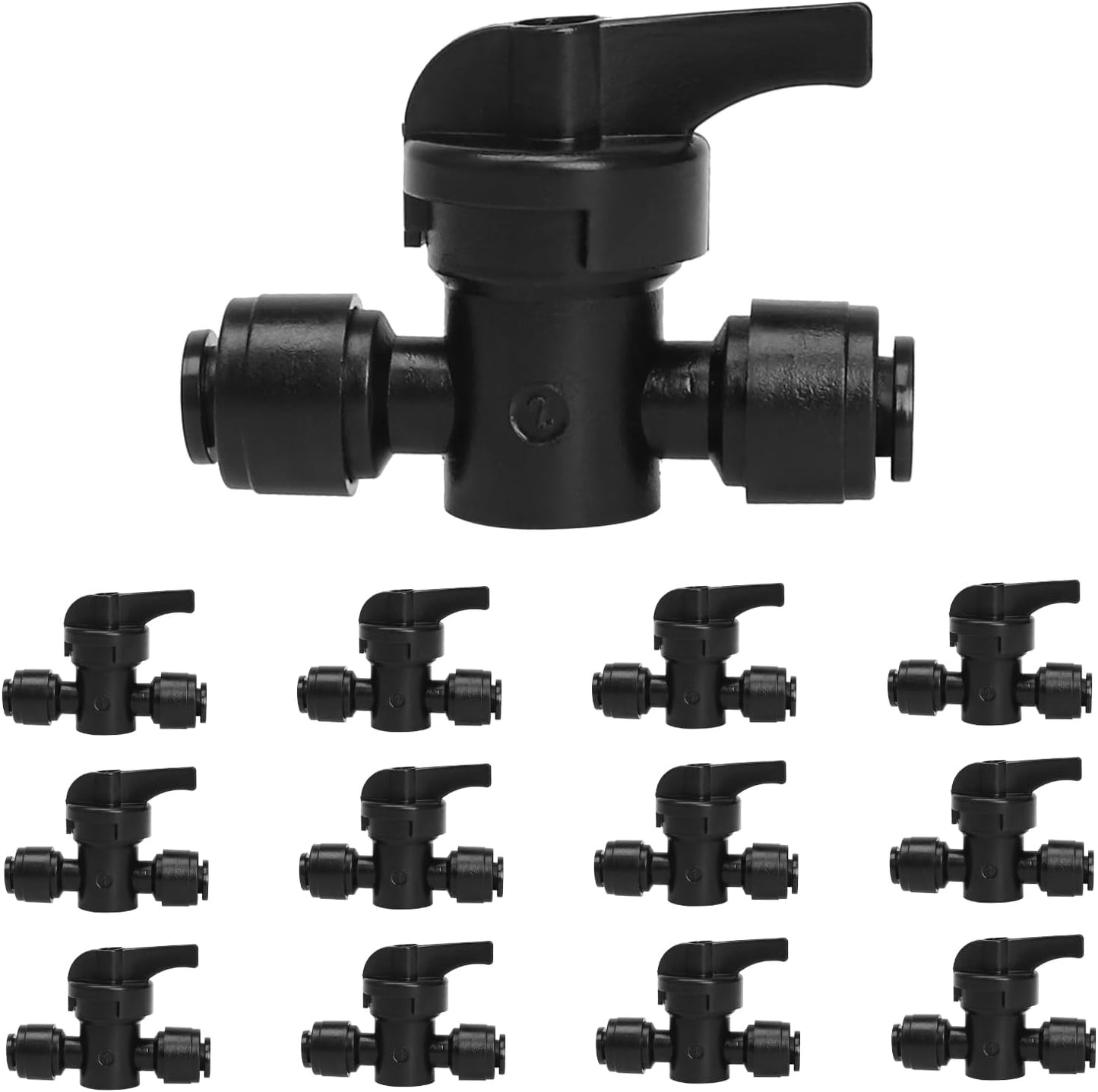 30 Pack 1/4 Inch Drip Irrigation Stakes, Plastic 1/4 Drip Irrigation Tubing Stakes for Secure Tubing Fixation, Garden Hose Support Stakes for Vegetable Flower Beds Lawn Supplies