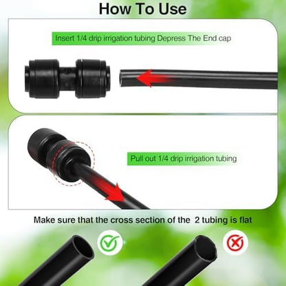 30 Pack 1/4 Inch Drip Irrigation Stakes, Plastic 1/4 Drip Irrigation Tubing Stakes for Secure Tubing Fixation, Garden Hose Support Stakes for Vegetable Flower Beds Lawn Supplies