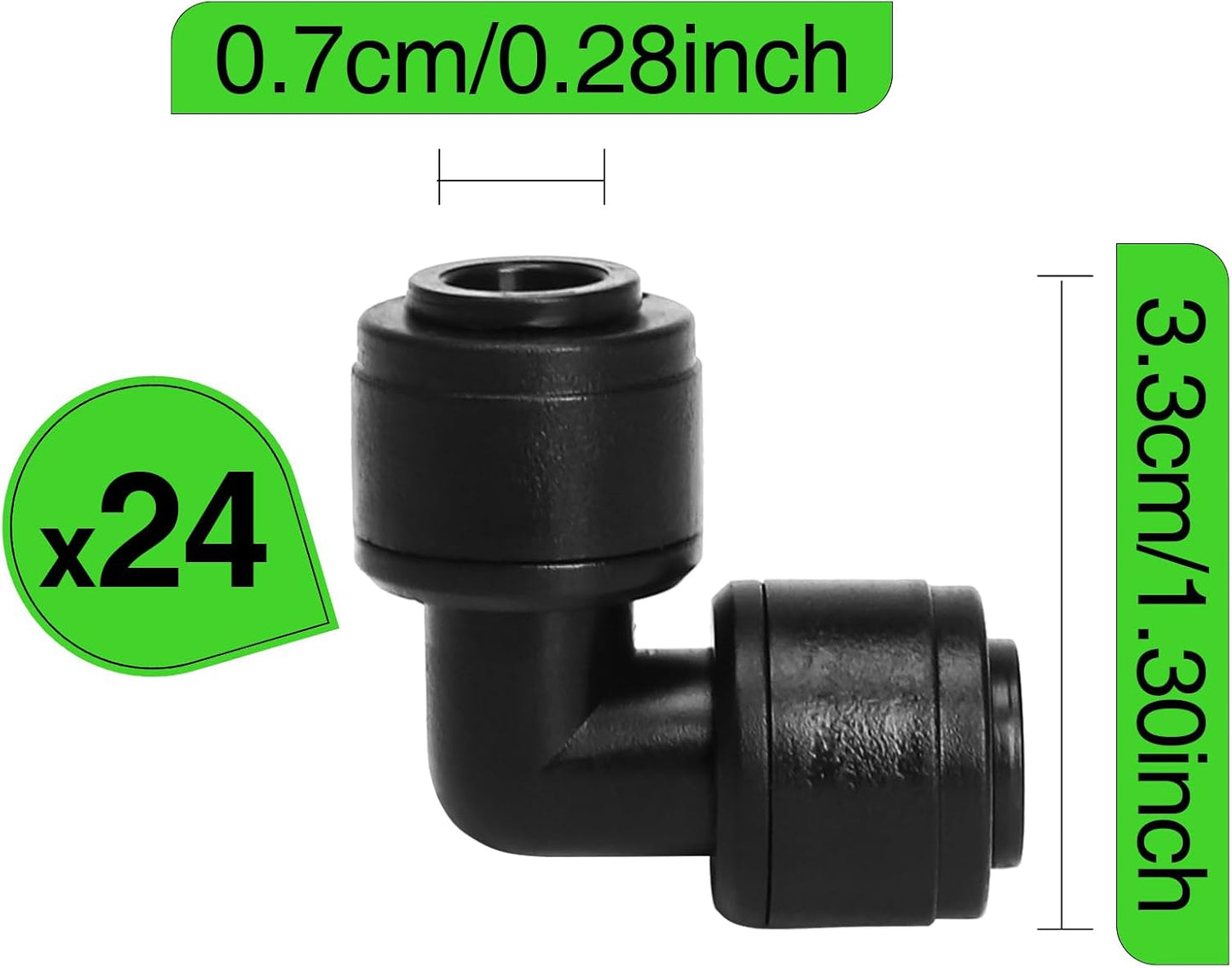 30 Pack 1/4 Inch Drip Irrigation Stakes, Plastic 1/4 Drip Irrigation Tubing Stakes for Secure Tubing Fixation, Garden Hose Support Stakes for Vegetable Flower Beds Lawn Supplies
