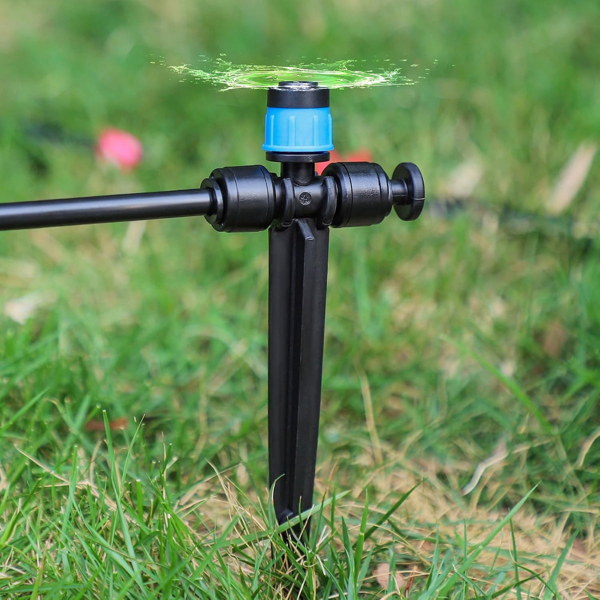 30 Pack 1/4 Inch Drip Irrigation Stakes, Plastic 1/4 Drip Irrigation Tubing Stakes for Secure Tubing Fixation, Garden Hose Support Stakes for Vegetable Flower Beds Lawn Supplies