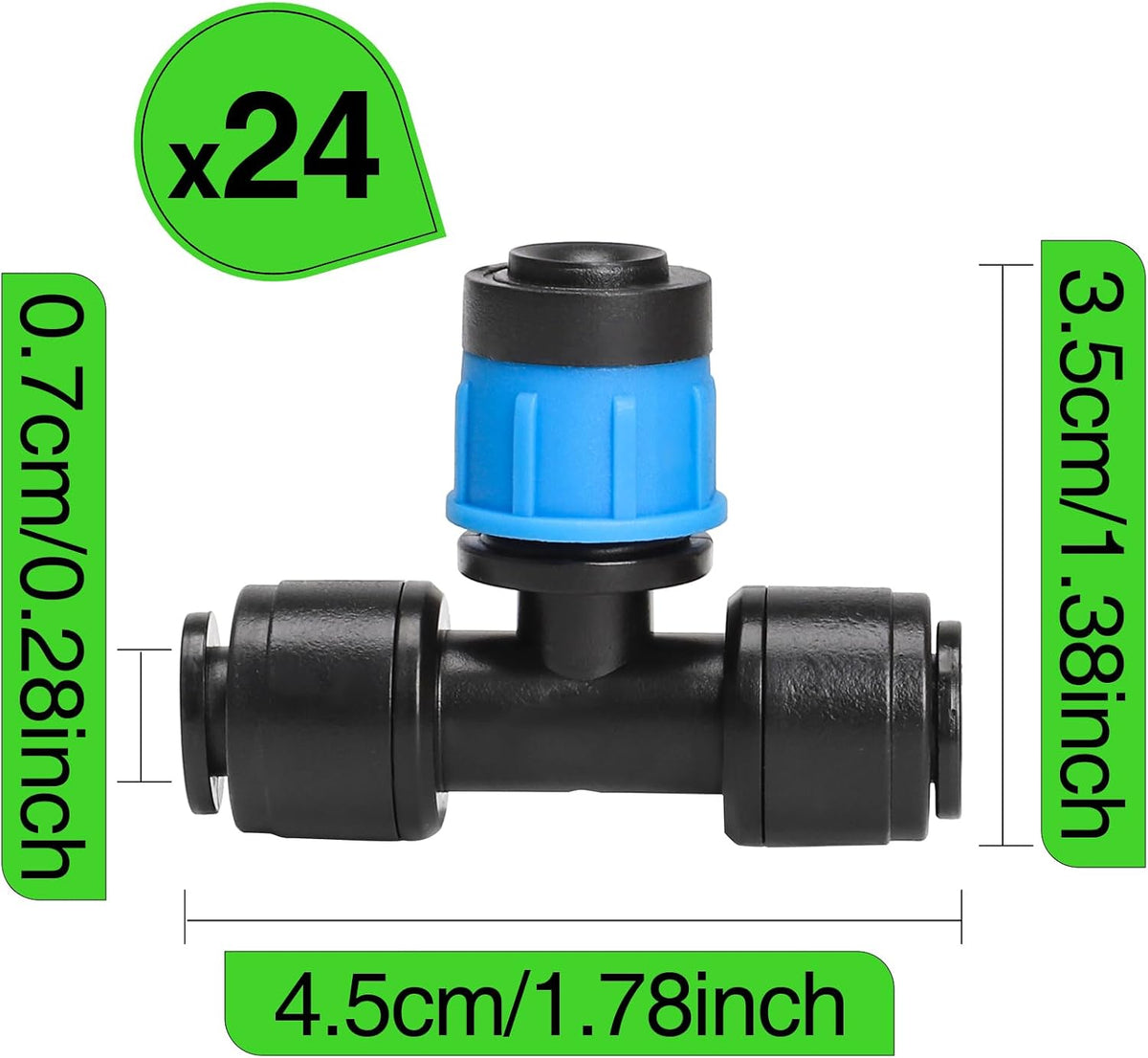 30 Pack 1/4 Inch Drip Irrigation Stakes, Plastic 1/4 Drip Irrigation Tubing Stakes for Secure Tubing Fixation, Garden Hose Support Stakes for Vegetable Flower Beds Lawn Supplies