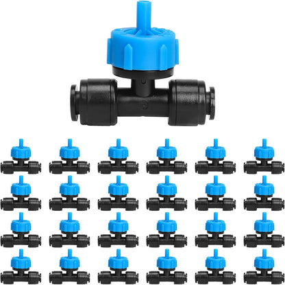 30 Pack 1/4 Inch Drip Irrigation Stakes, Plastic 1/4 Drip Irrigation Tubing Stakes for Secure Tubing Fixation, Garden Hose Support Stakes for Vegetable Flower Beds Lawn Supplies