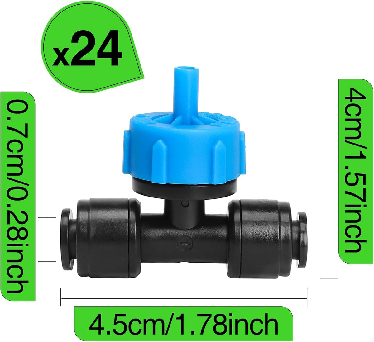30 Pack 1/4 Inch Drip Irrigation Stakes, Plastic 1/4 Drip Irrigation Tubing Stakes for Secure Tubing Fixation, Garden Hose Support Stakes for Vegetable Flower Beds Lawn Supplies
