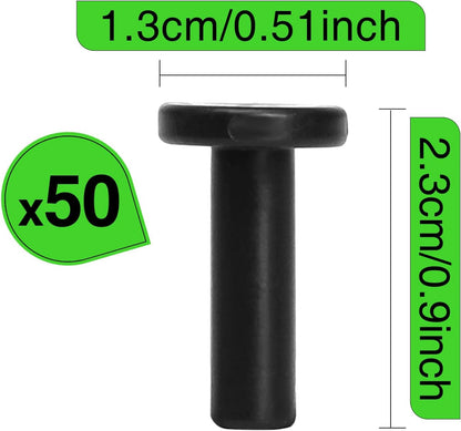 30 Pack 1/4 Inch Drip Irrigation Stakes, Plastic 1/4 Drip Irrigation Tubing Stakes for Secure Tubing Fixation, Garden Hose Support Stakes for Vegetable Flower Beds Lawn Supplies