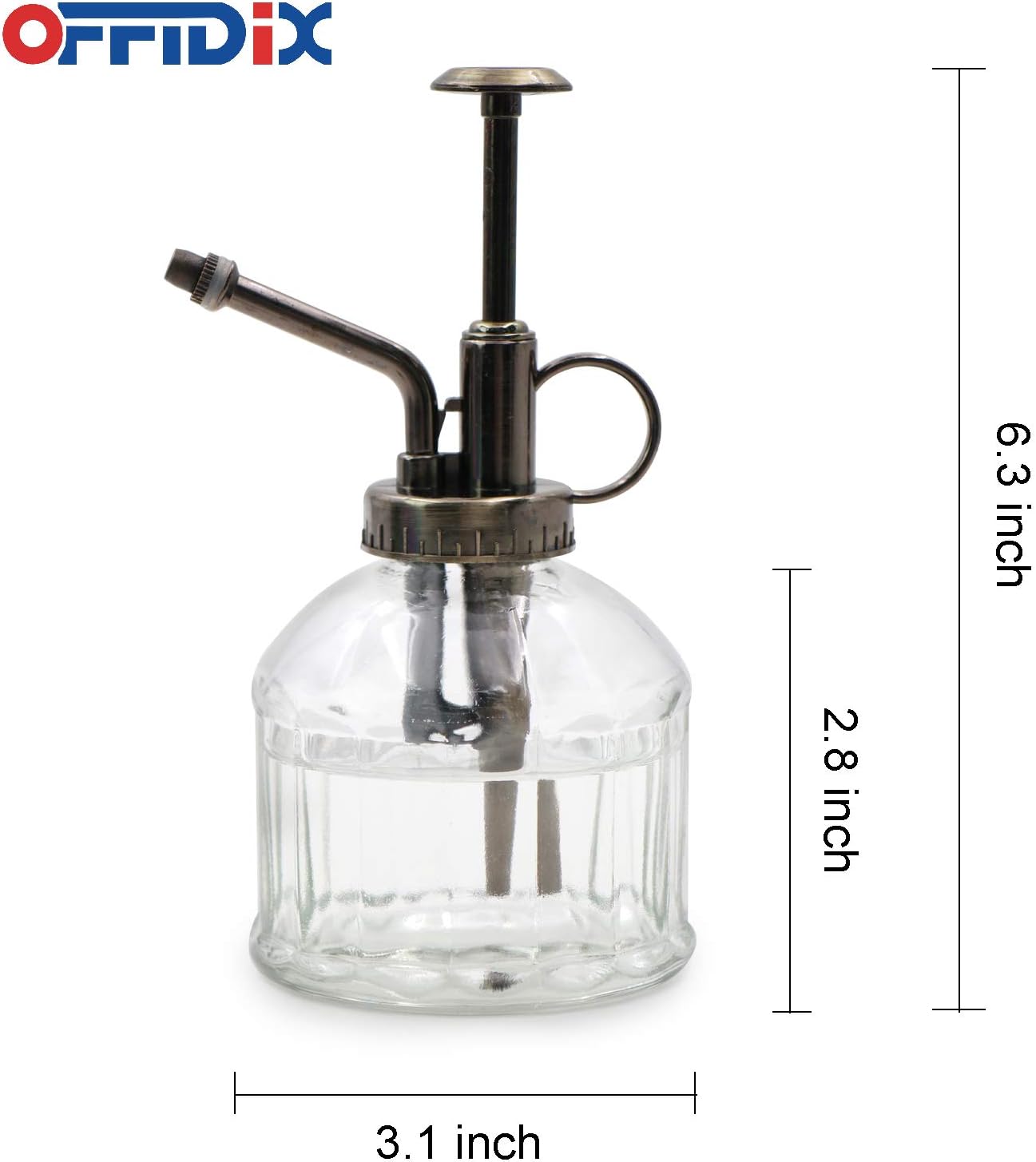 Glass Plant Mister Spray Bottle, Purple Small Watering Can 6.7 oz