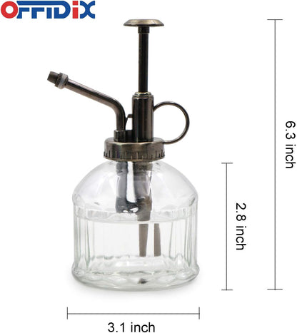 Glass Plant Mister Spray Bottle, Purple Small Watering Can 6.7 oz