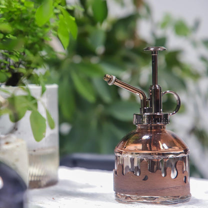 Glass Plant Mister Spray Bottle, Purple Small Watering Can 6.7 oz