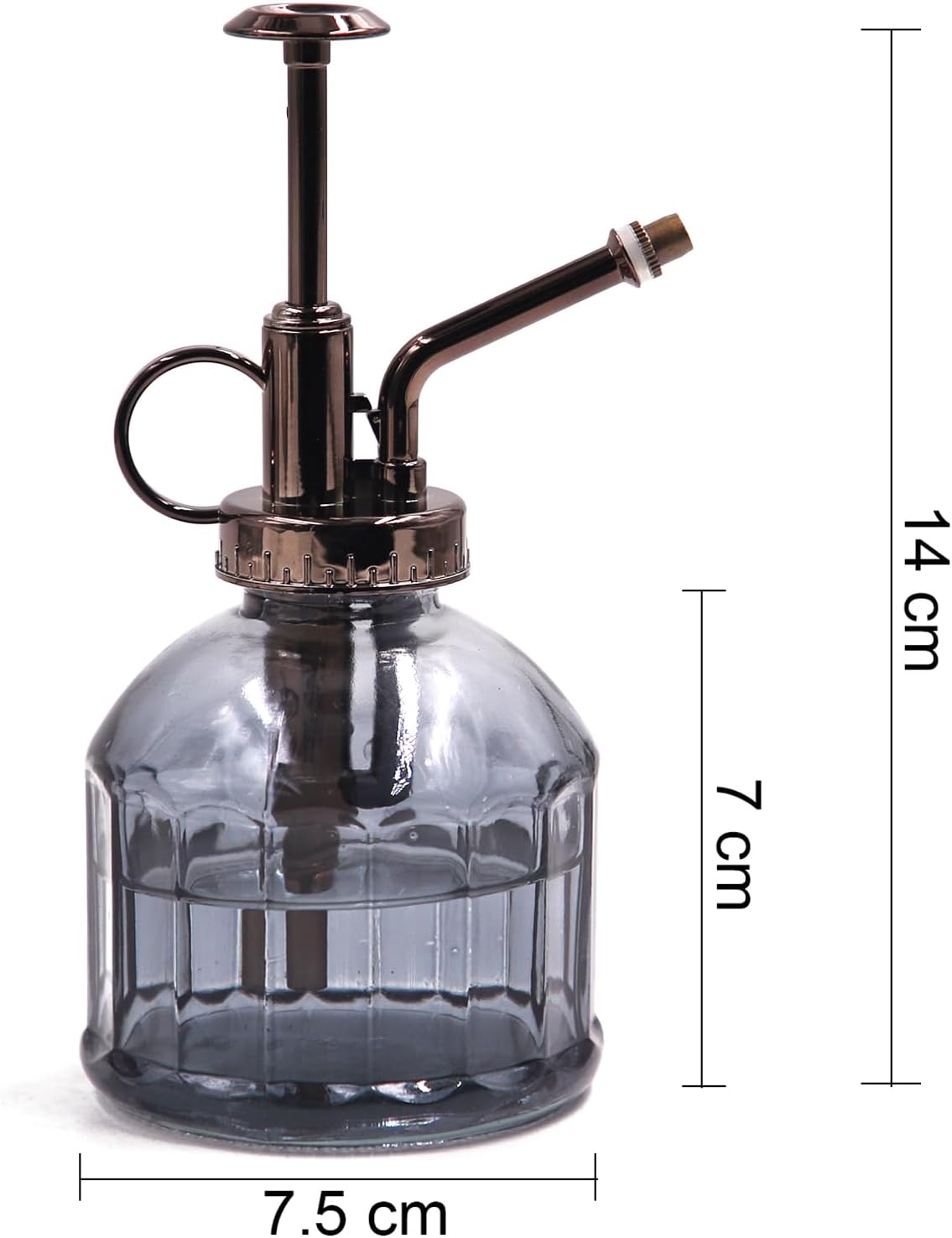 Glass Plant Mister Spray Bottle, Purple Small Watering Can 6.7 oz